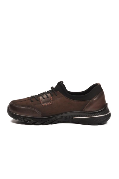 Aspor Kahve Nubuk Hakiki Deri Kadın Casual Ayakkabı - Resim 4