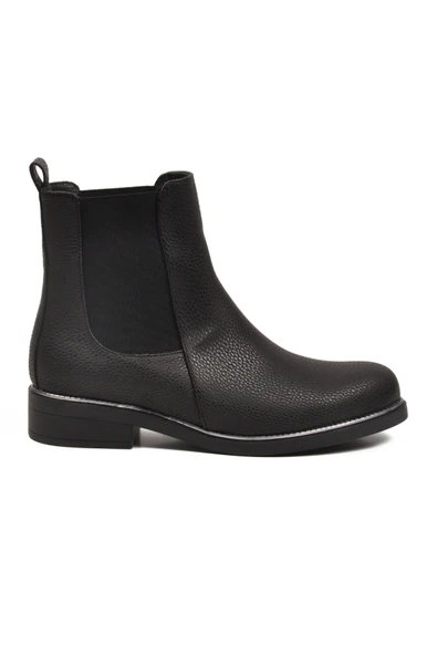 Pierre Cardin Siyah Floter Kürklü Kadın Chelsea Bot - Resim 2