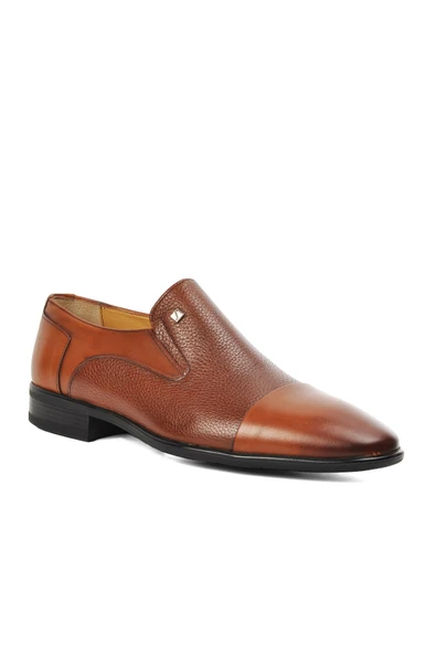 Fosco Taba Hakiki Deri Erkek Klasik Ayakkabı - 3