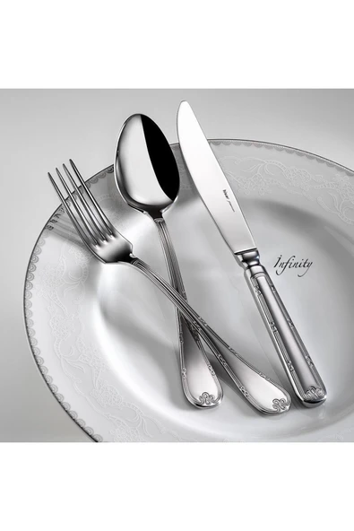 Hisar İnfinity 84 Parça 12 Kişilik Çatal Kaşık Bıçak Takımı - 7