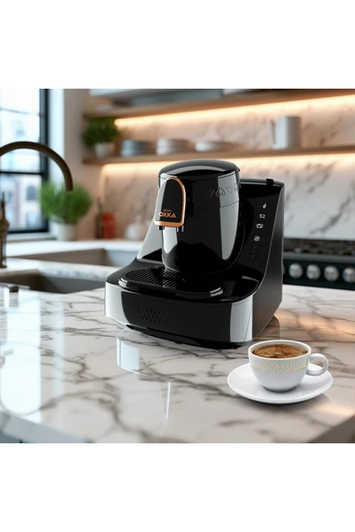 Okka Elite Türk Kahvesi Makinesi Bakır - OK0040 - Resim 2
