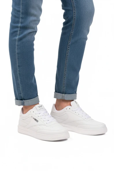 Walkway Beyaz Bağcıklı Erkek Spor Ayakkabı ürün görseli