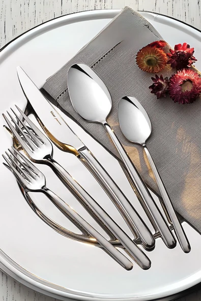 Hisar Bahama 84 Parça 12 Kişilik Çatal Kaşık Bıçak Takımı