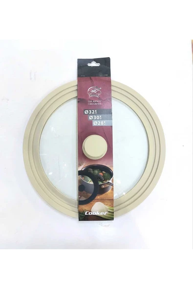 ERGENÇLER Evrensel 3 adet 9 Boyutlu Kademeli Silikon Kenarlı Cam Tencere&Tava Kapak Seti - Resim 4