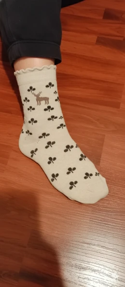 Desenli Bayan Soket Çorap - Resim 3