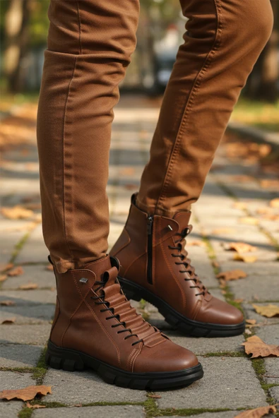 Aspor Taba İçi Polarlı Fermuarlı Erkek Bot - Resim 2