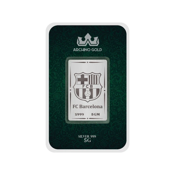 Katalan Efsanesi ve Futbol Aşkı Temalı Hediyeye Özel 5 Gram 999 Ayar Gümüş Külçesi-685