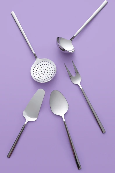 Hisar Milano 5 Parça Çelik Servis Seti - 2