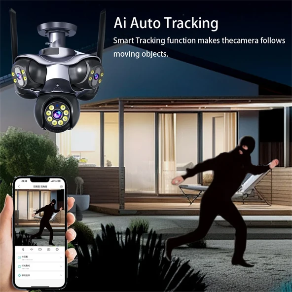 YOOSEE TÜRKİYEDE İLK 5 KAMERALI WİFİ KAMERA YOOSEE YS-5K - Resim 3