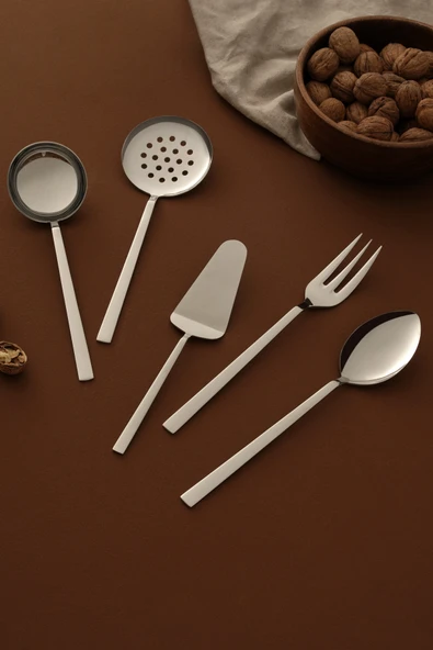 Hisar Tulip 5 Parça Çelik Servis Seti - 3