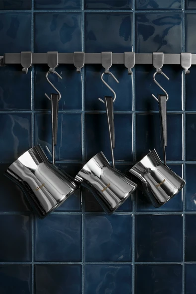 Hisar Galata 3 Parça Çelik Cezve Seti Siyah