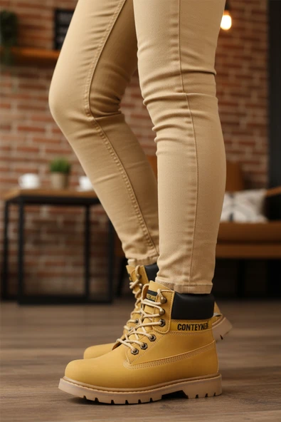 Conteyner Camel Nubuk Unisex Worker Bot ürün görseli