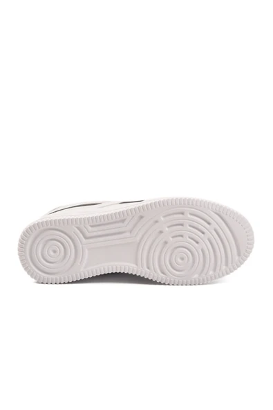 Walkway Beyaz Siyah Bağcıklı Unisex Spor Ayakkabı - Resim 5