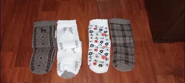 Desenli Bayan Soket Çorap - Resim 7