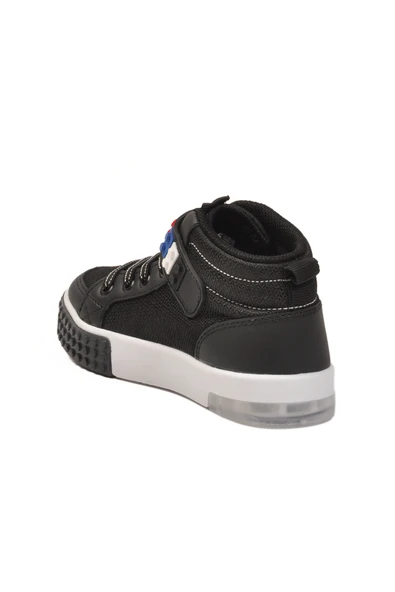 Slazenger Siyah Beyaz Cırtlı Erkek Çocuk Hi Sneaker - 4