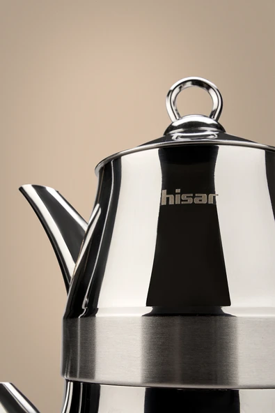 Hisar Orlando İndüksiyon Tabanlı Midi Çelik Çaydanlık - 2