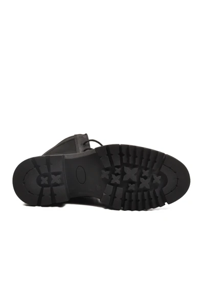 Aspor Siyah Bağcıklı Fermuarlı Polarlı Erkek Postal Bot - Resim 5