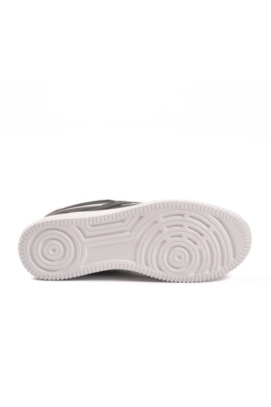 Walkway Siyah Beyaz Bağcıklı Erkek Spor Ayakkabı - 5