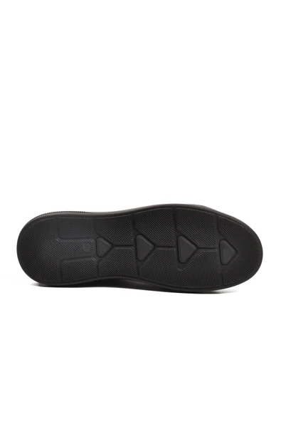 Aspor Siyah Hakiki Deri Erkek Düz Bot - Resim 5