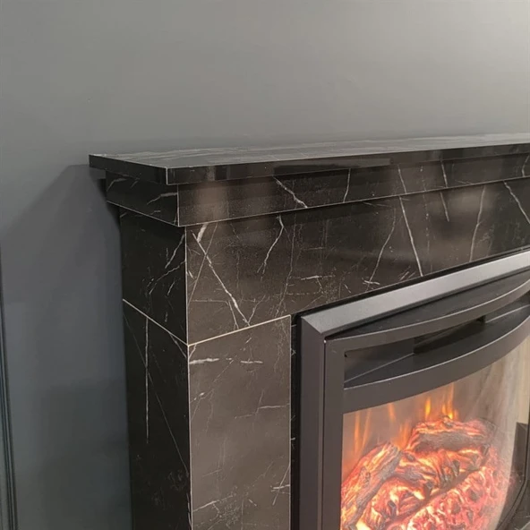 Dlc 1165S Ceningan Mermer Desen Bluetooth ve Ses Efektli Elektrikli Şömine - Resim 3