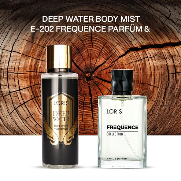 E-202 Erkek Parfüm & Deep Water Body Mist | Erkek Koku Seti