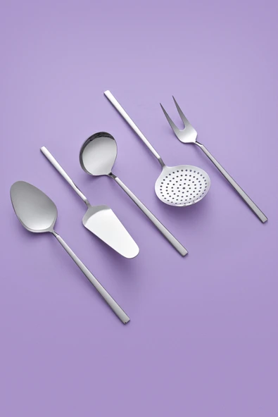 Hisar Milano 5 Parça Çelik Servis Seti