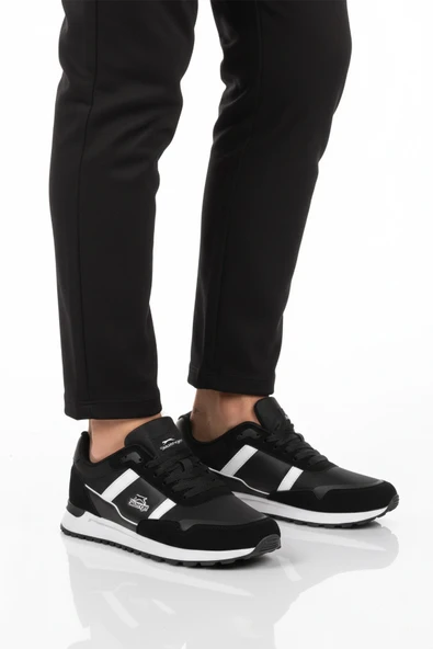 Slazenger Siyah Beyaz Bağcıklı Erkek Spor Ayakkabı ürün görseli