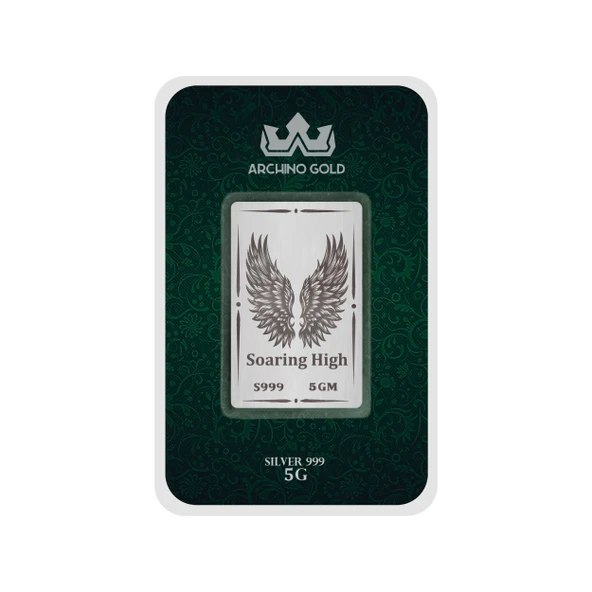 Özgürlüğün ve Zarafetin Simgesi Olan Kanat Temalı Hediyeye Özel 5 Gram 999 Ayar Gümüş Külçesi-702