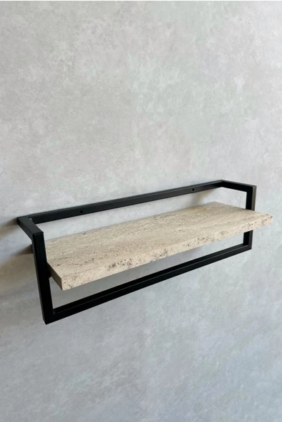 AJU Havluluk Banyo Rafı Sabunluk Şal Askılığı Havlu Askısı Banyo Mutfak Düzenleyici Modern Şık Raf - 7