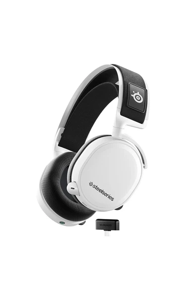 (OUTLET) SteelSeries Arctis 7 Plus Beyaz Multi-platform Wireless Kablosuz 7.1 Usb-c Gaming Oyuncu Kulaklık ürün görseli 1