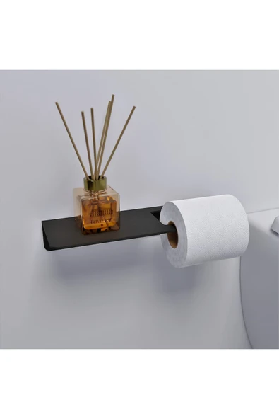 AJU Tuvalet Kağıtlığı, Modern Metal Rulo Tuvalet Kağıdı Tutucu, Banyo Aksesuarları, Rafı, Düzenleyici