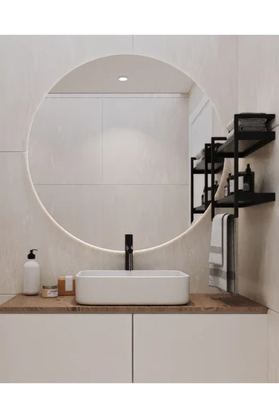 AJU Havluluk 2 Katlı Duvara Monte Raf Aksesuarlık Şal Askılığı Banyo Mutfak Düzenleyici Çok Amaçlı Raf - 4