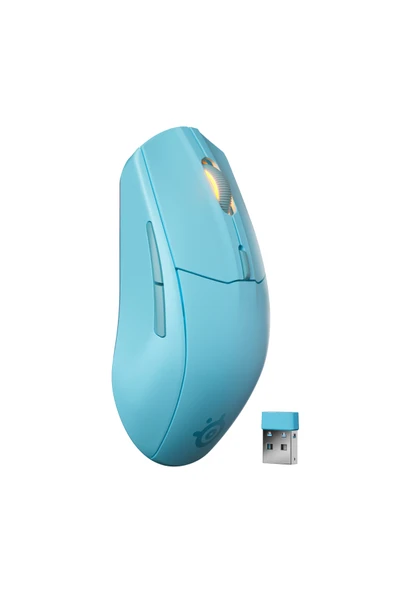 (OUTLET) SteelSeries Rival 3 Wireless Gen 2 Kablosuz Optik 6 Tuş 8500DPI Aqua Gaming (Oyuncu) Mouse - Resim 2