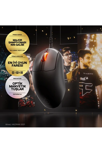 (OUTLET) SteelSeries Prime+ Plus Rgb Optik Fps Gaming Oyuncu Mouse - Resim 2