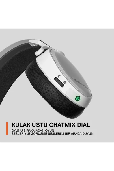 (OUTLET) SteelSeries Arctis 7 Plus Beyaz Multi-platform Wireless Kablosuz 7.1 Usb-c Gaming Oyuncu Kulaklık - Resim 6