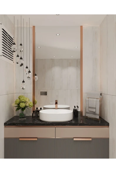 AJU Havluluk Tezgah Üzeri Kağıt Havluluk Ev Banyo Dekorasyonu Paslanmaz Metal Montaj Gerektirmez Gold - 4