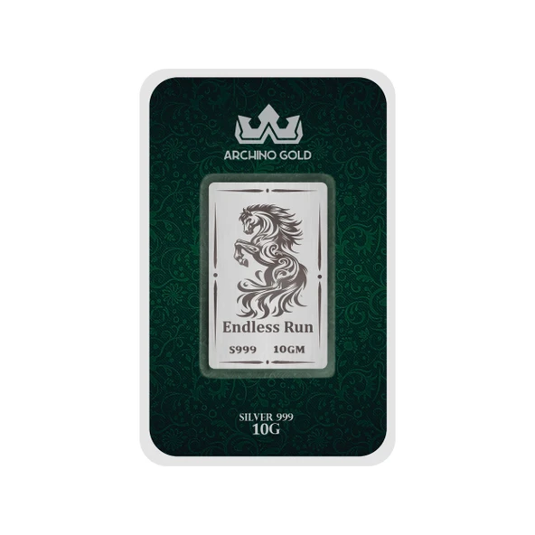 Zarafetin ve Özgürlüğün Simgesi Olan Asil At Temalı Hediyeye Özel 10 Gram 999 Ayar Gümüş Külçesi-700 - 2