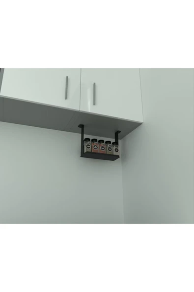 AJU Baharatlık Baharat Rafı, Mutfak Banyo Düzenleyici, Dolap Altı Monte Raf, Mutfak Rafı, Metal Raf - 3