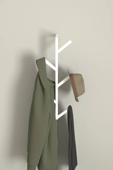 AJU Fidan Askılık 5 Kollu Antre Hol Askılığı Çanta Şal Mont Havlu Bornoz Çok Amaçlı Metal Askılık - Resim 3