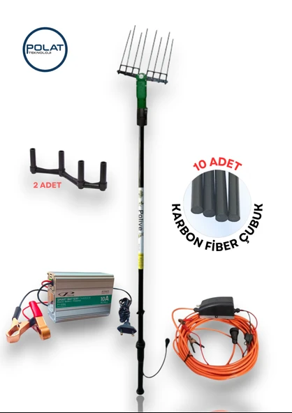 POLIVE 7000 Zeytin Hasat Makinesi ve P-tech Kesicili Akü Şarj Cihazlı - 3