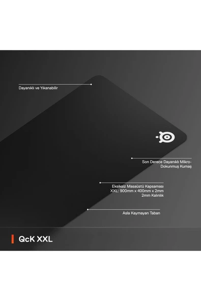 (OUTLET) SteelSeries QcK XXL Gaming Oyuncu Mouse Pad - Resim 4