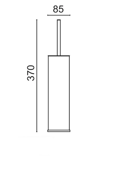 AJU Paslanmaz Metal Siyah Tuvalet Fırçası - Şık ve Fonksiyonel Klozet Fırçası - 3