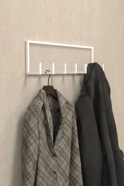 AJU Duvar Askısı Portmanto Elbise Havlu Askılığı Ev Banyo Mutfak Düzenleyici Modern 7 Kol Metal Askılık