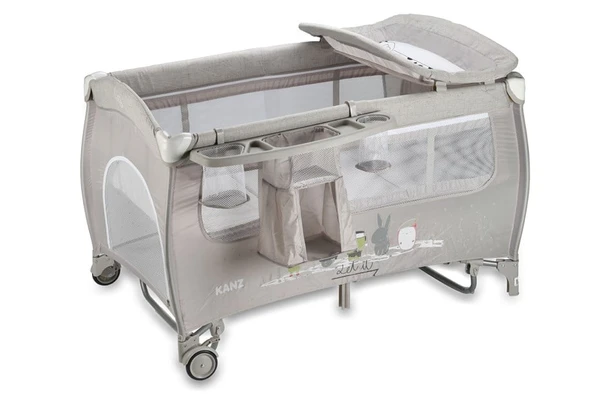 Kanz Pretty Park Yatak ve Oyun Parkı Gri