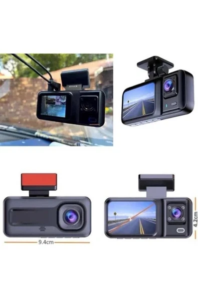 Blackbird A98 Çift Lensli Full HD 1080P Araç İçi Kamera DVR  170 Geniş Açı, G-Sensör, 2.0" Ekran, Döngü Kayıt - 3