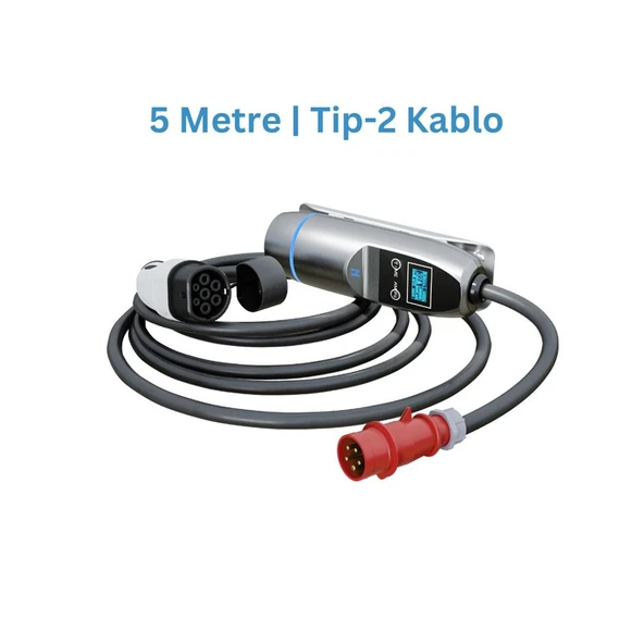 Khons 22 kW 5 m Taşınabilir Elektrikli Araç Şarj İstasyonu - 2