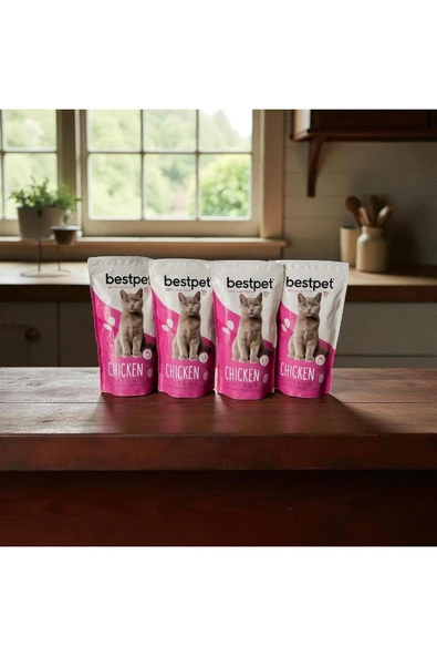 tavuklu yavru kedi maması 1 kg*4 adet ürün görseli