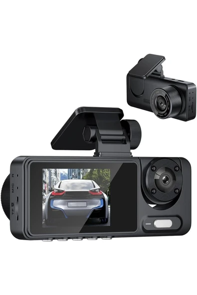 Blackbird Y15 Çift Lensli Full HD 1080P Araç İçi Kamera DVR 170 Geniş Açı G-Sensör, Döngü Kaydı, Gece Görüşü - 2