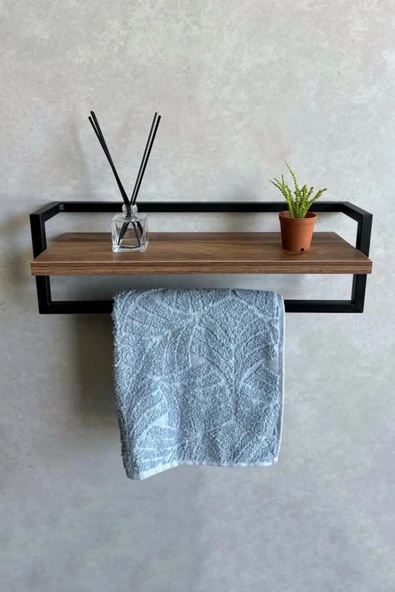 AJU Havluluk Banyo Rafı Sabunluk Şal Askılığı Havlu Askısı Banyo Mutfak Düzenleyici Modern Şık Raf