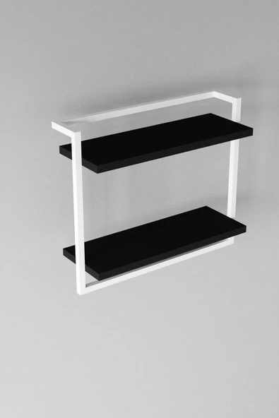 AJU 2 Katlı Raf Havluluk Kitaplık Aksesuar Rafı Ev Banyo Mutfak Düzenleyici Çok Amaçlı Raf Geniş Aralık - 8